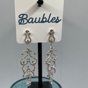 Baubles Chandelier Austrian Crystal Silver Earrings $12 EA or Bundle 3/$20